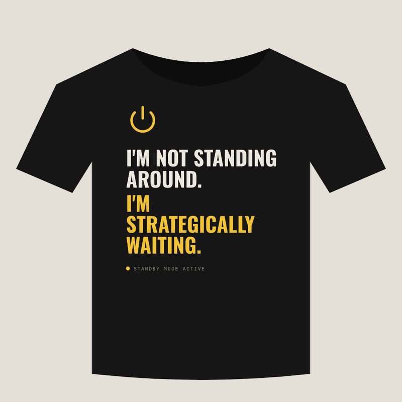 Black T-shirt with this saying – view in shop